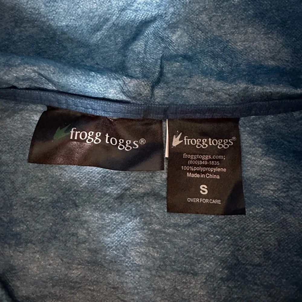NWT Frogg Toggs Polly Woggs Kids Rain Suit Youth Royal Blue/Black Size Small